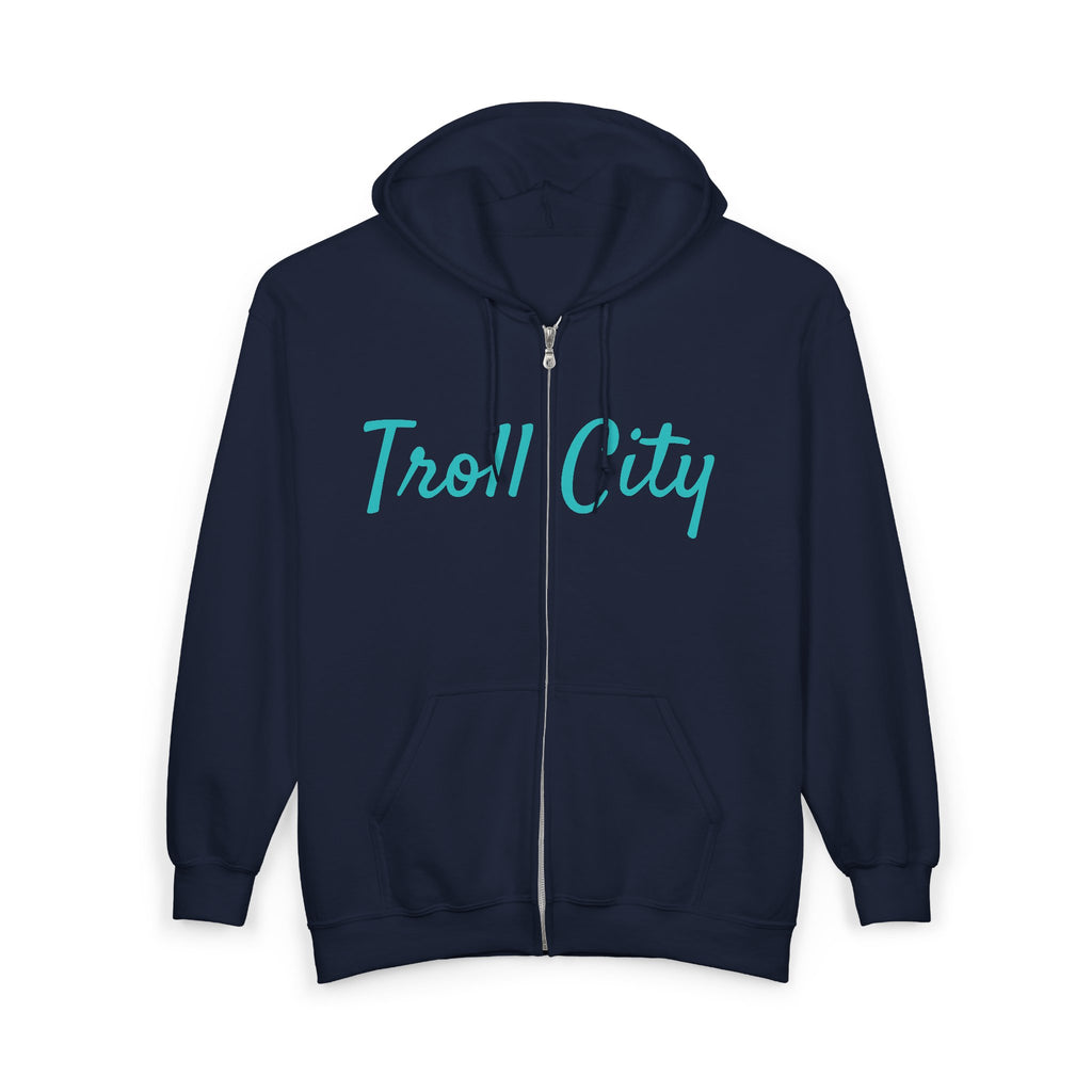 Troll City Graphic Hoodie - Unisex Heavy Blend Zip Sweatshirt