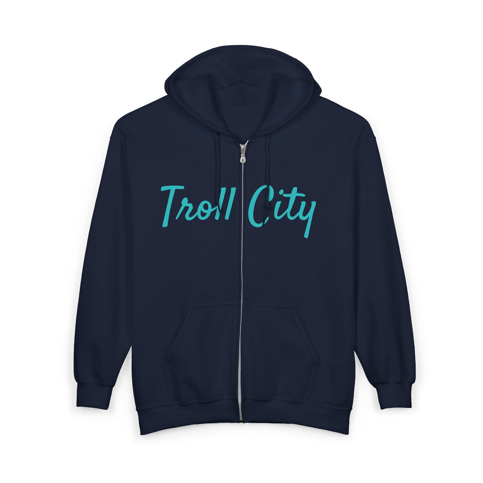 Troll City Graphic Hoodie - Unisex Heavy Blend Zip Sweatshirt