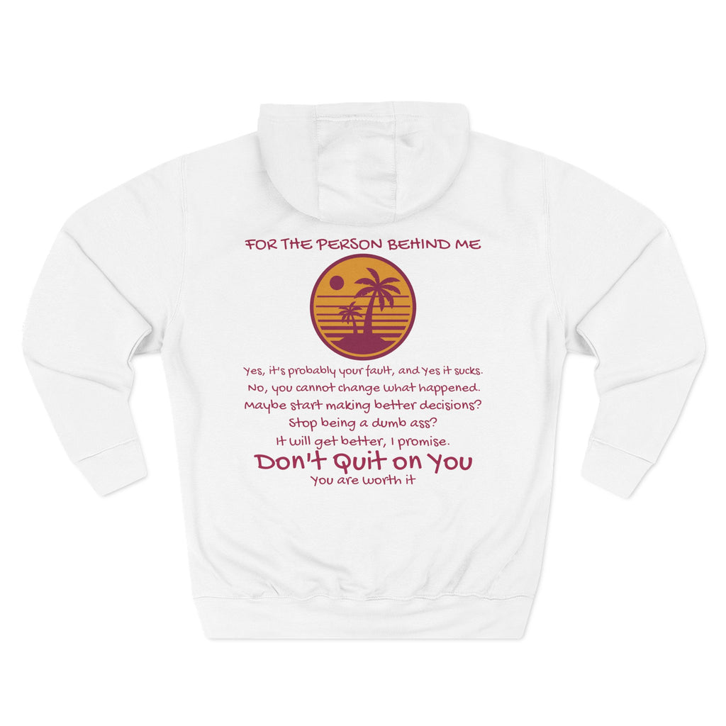 'To the person behind me' - Comfy Fleece Hoodie