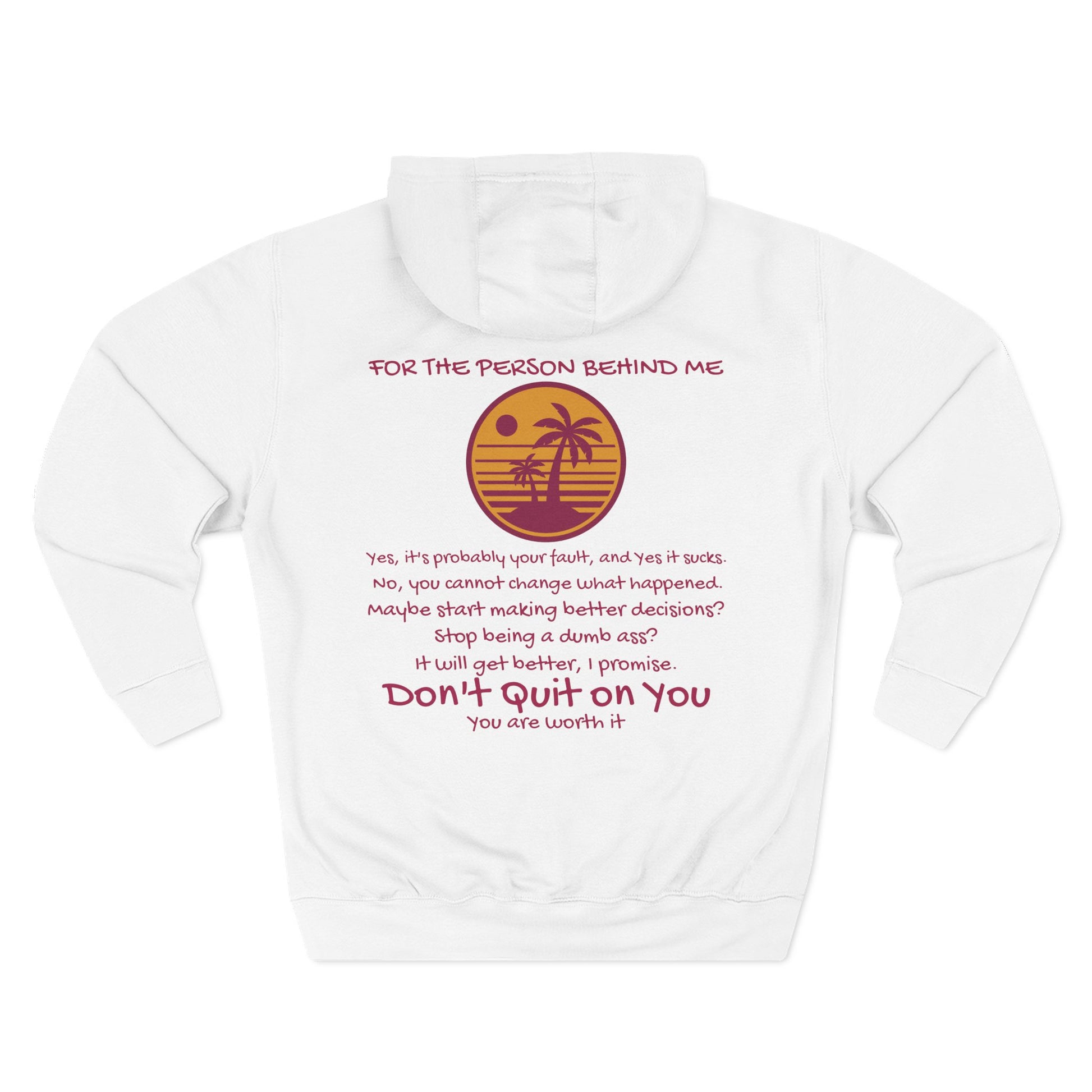 'To the person behind me' - Comfy Fleece Hoodie