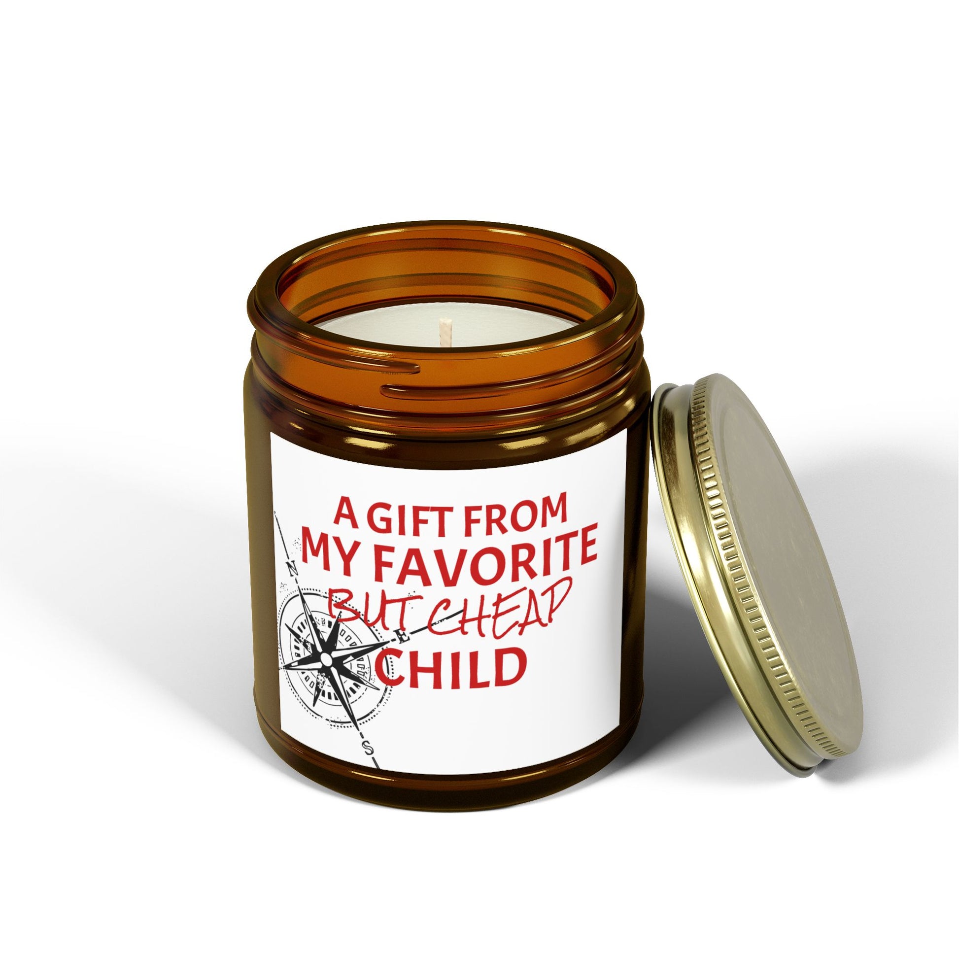 A Gift From My Favorite Child- Scented Candles, Coconut Apricot Wax (4oz, 9oz)