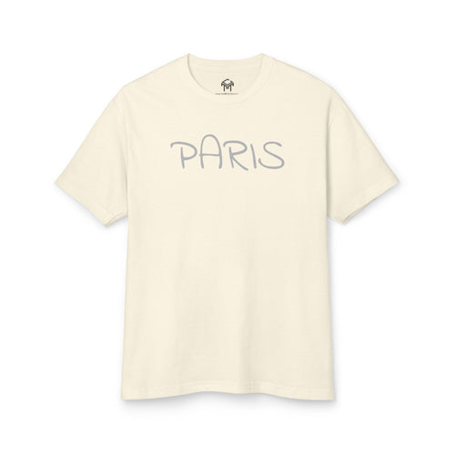 "PARIS" Unisex Heavyweight Tee - Comfort & Style for Everyday Adventures