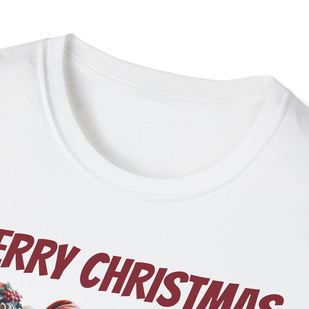 Santa & Mrs. Claus Motorcycle Unisex T-Shirt