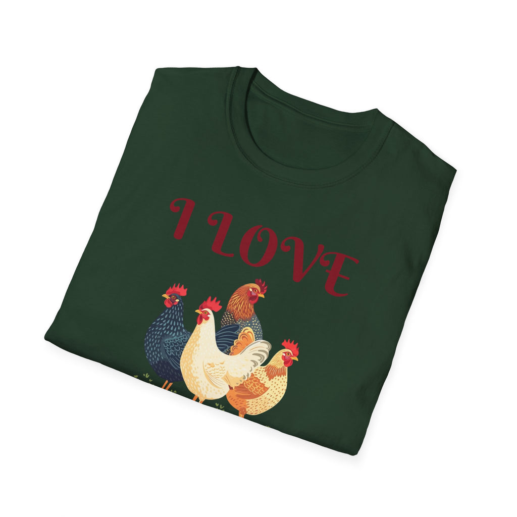 I love C*cks - Funny Rooster Shirt