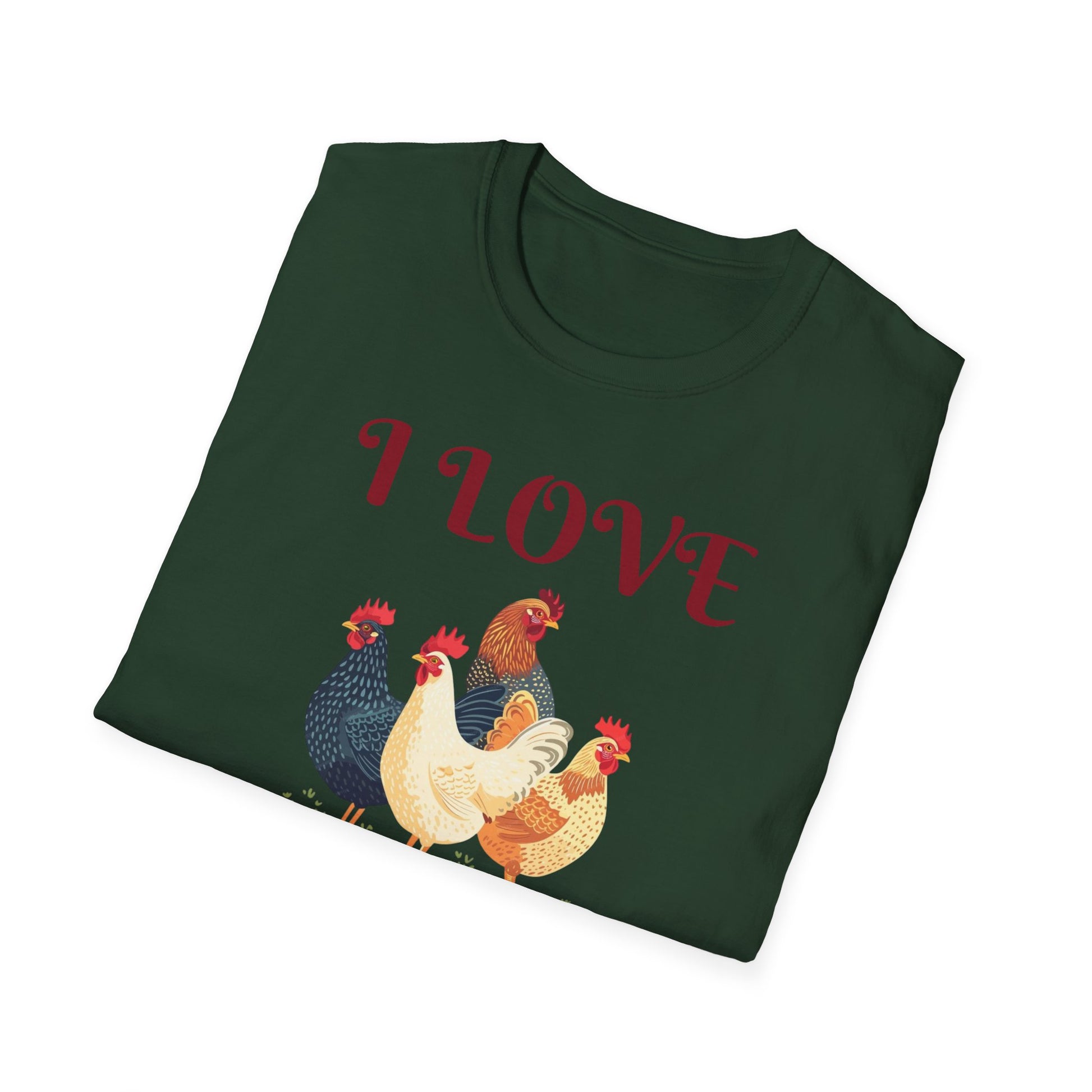 I love C*cks - Funny Rooster Shirt