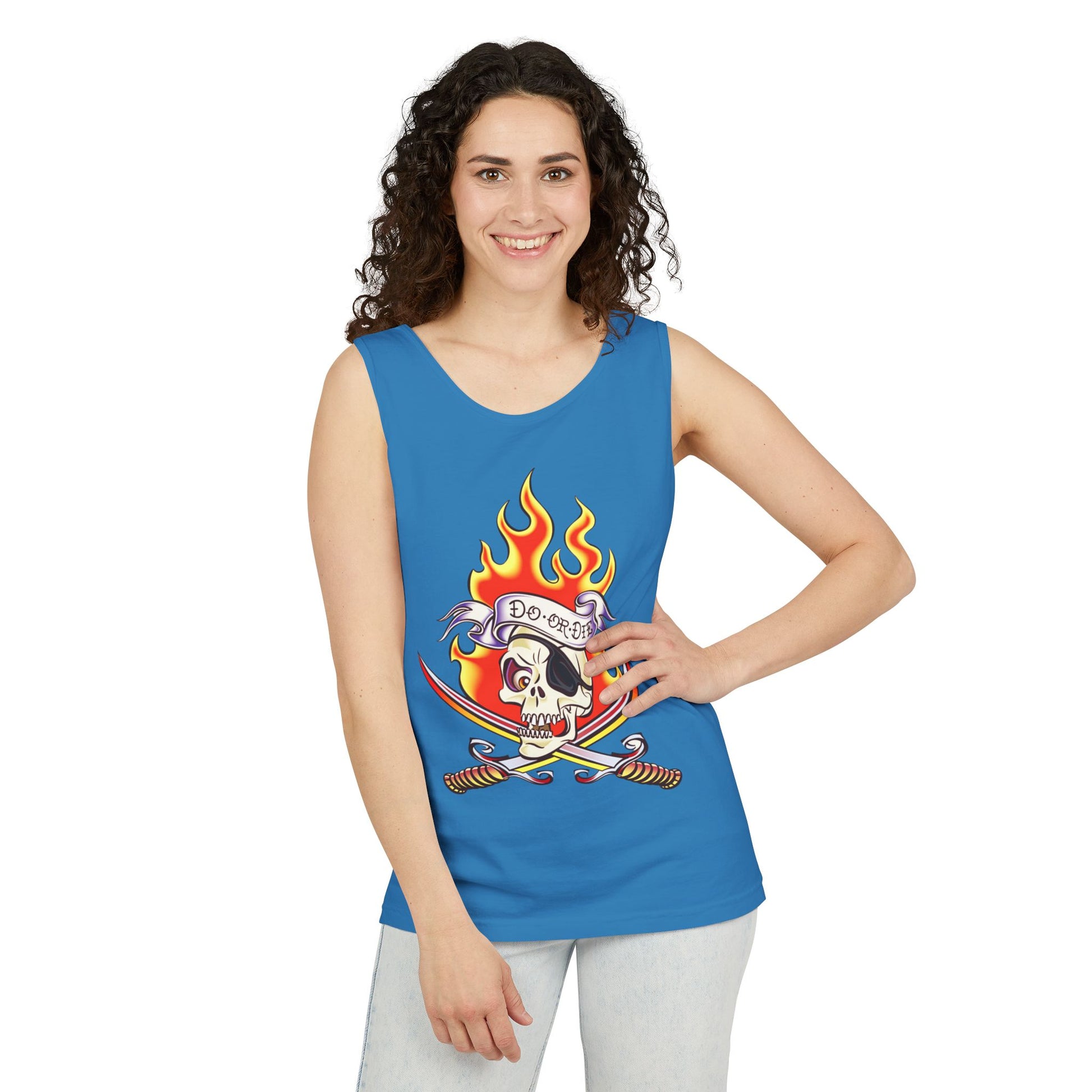 Pirate Skull CRUISE Tank Top Unisex Summer Tee, Casual Beach Wear, Festival Fashion, Adventure Apparel, Gift for Him