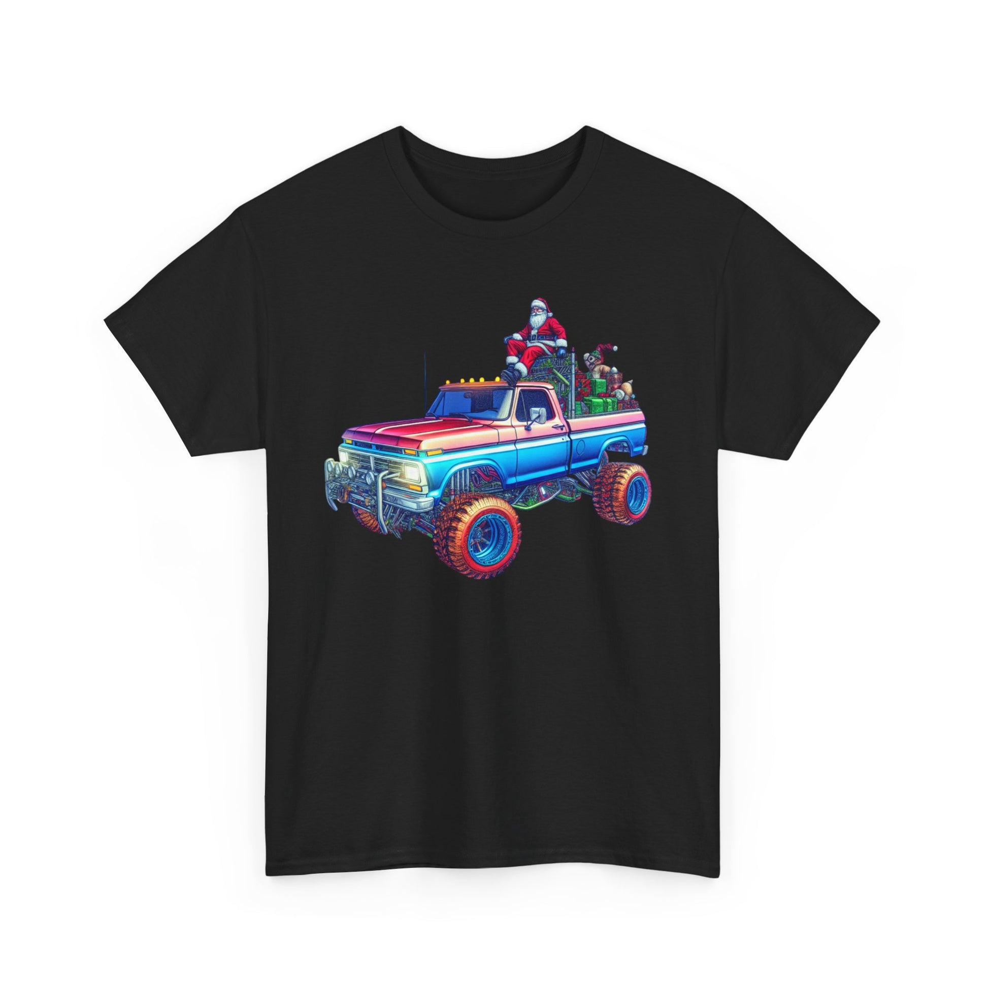 Santa in a big ol' lifted truck!