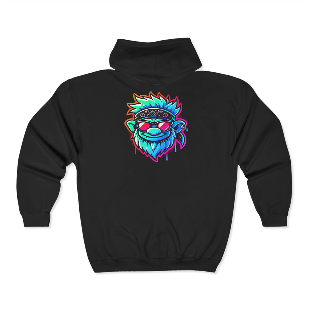 Troll City Graphic Hoodie - Unisex Heavy Blend Zip Sweatshirt