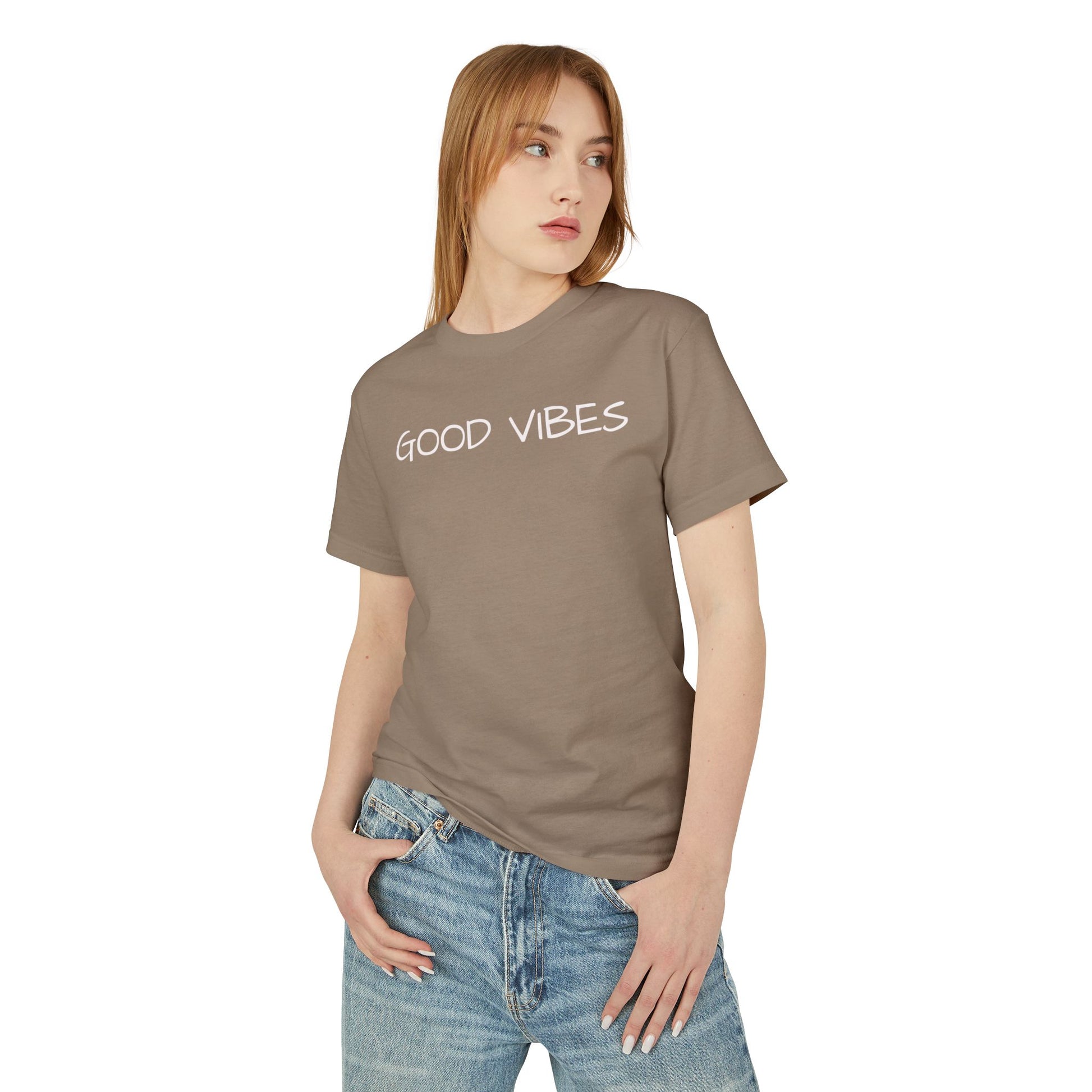 "Good Vibes" Unisex Heavyweight Tee - Comfort & Style for Everyday Adventures
