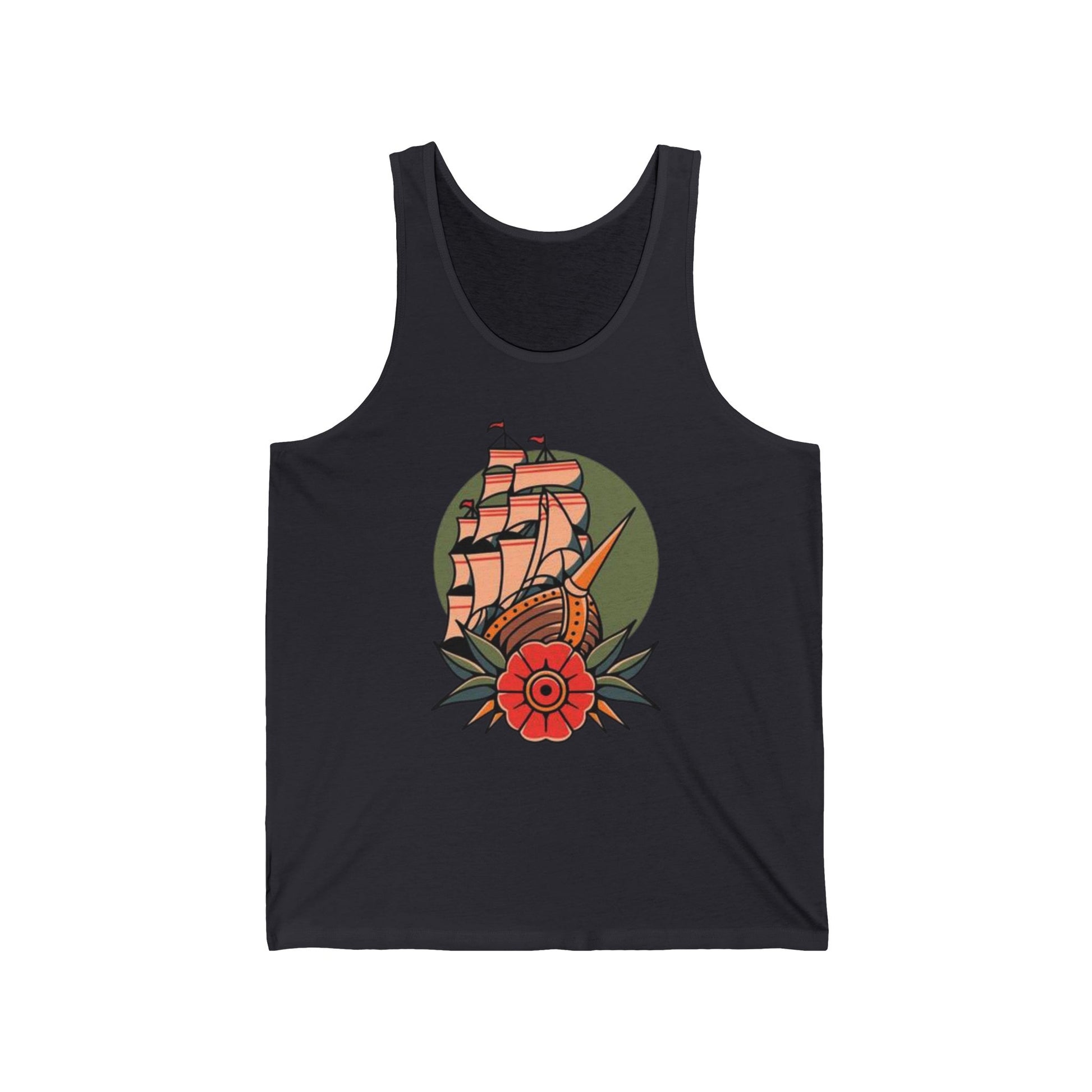 Sail Away Unisex Jersey Tank Top | CRUISE TANK TOP - Vintage Nautical Design, Summer Wear, Travel Tee, Beach Vibes, Gift for Sailors