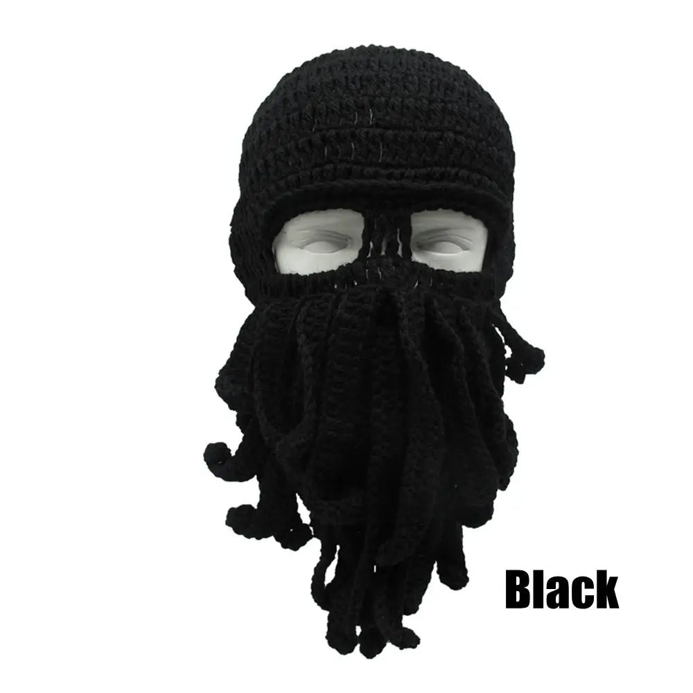 Novelty Handmade Funny Tentacle Octopus Hat Crochet