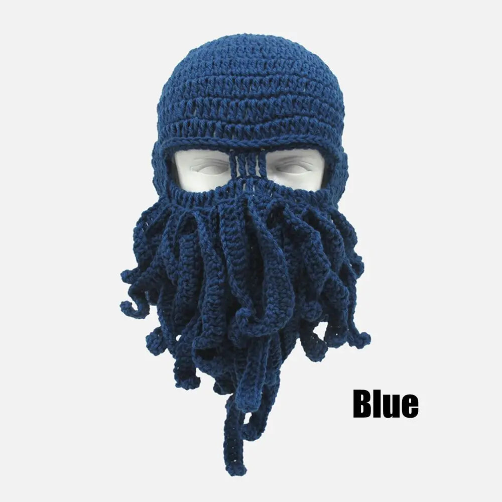 Novelty Handmade Funny Tentacle Octopus Hat Crochet