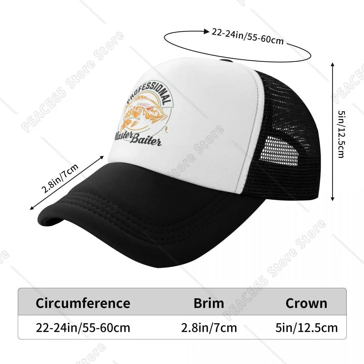 Professional Master Baiter Mesh Baseball Cap